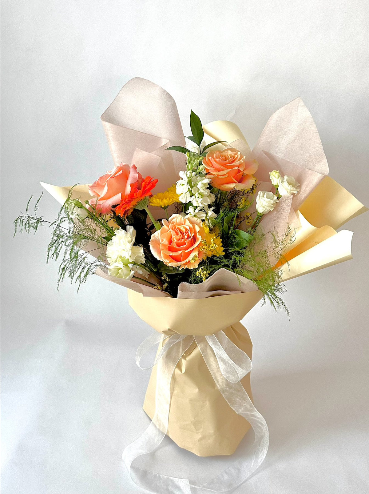 Sweet Flower Wrapped Bouquet - NYC Bouquet Delivery