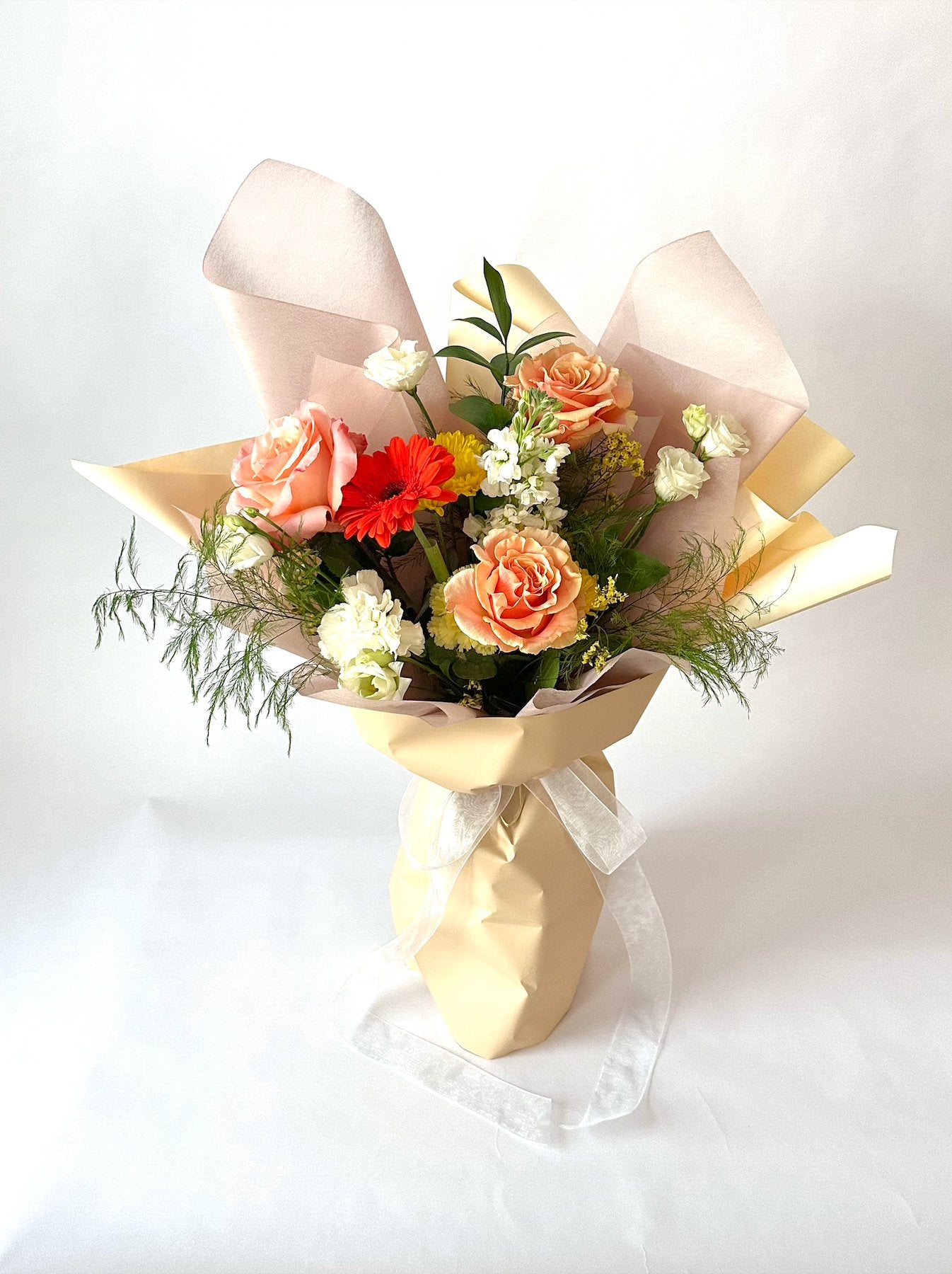 Sweet Flower Wrapped Bouquet - NYC Bouquet Delivery