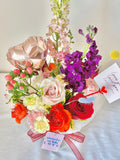 Petite Color Bloom Jar Arrangement - Mother's Day Special Edition 2025 - NYC Bouquet Delivery