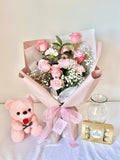 [Pick Up ONLY] Blush Pink Rose & Carnation Bouquet - Mother's Day Special Edition 2025 - NYC Bouquet Delivery