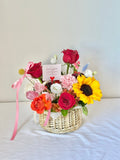 Spring Garden Mother's Day Basket – NYC Flower Delivery - NYC Bouquet Delivery