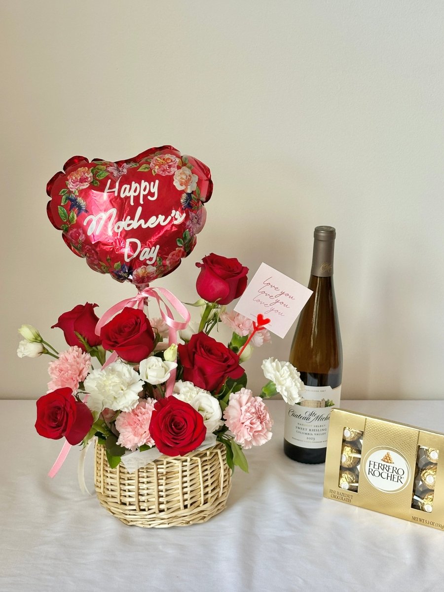 Timeless Love Basket - Mother's Day Special Edition 2025 - NYC Bouquet Delivery