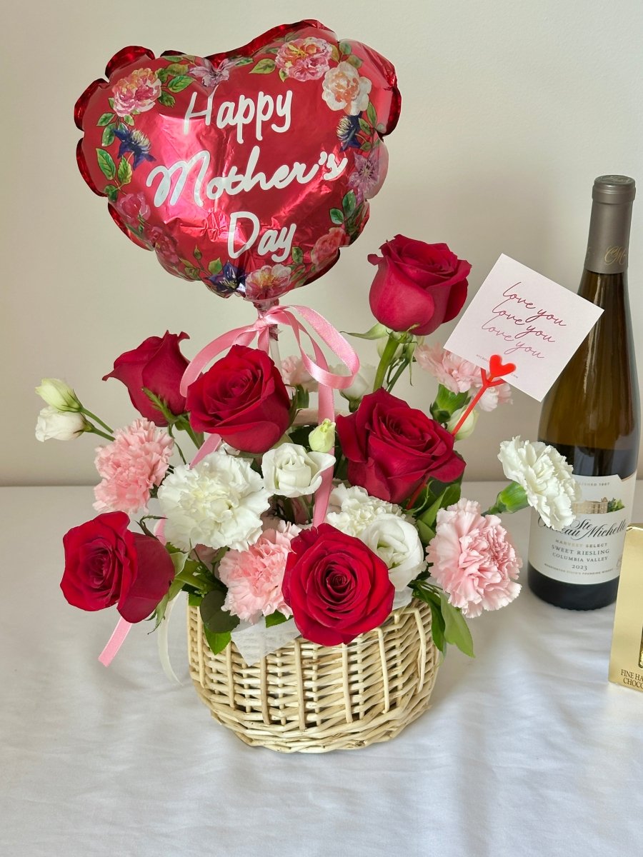 Timeless Love Basket - Mother's Day Special Edition 2025 - NYC Bouquet Delivery